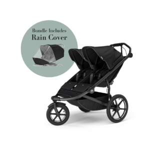 Urban Glide 3 Double with Rain Cover - Black