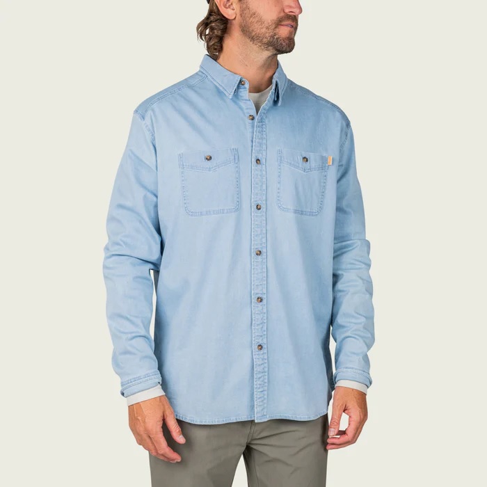 Marsh Wear Delray Denim Shirt - Light Blue Denim