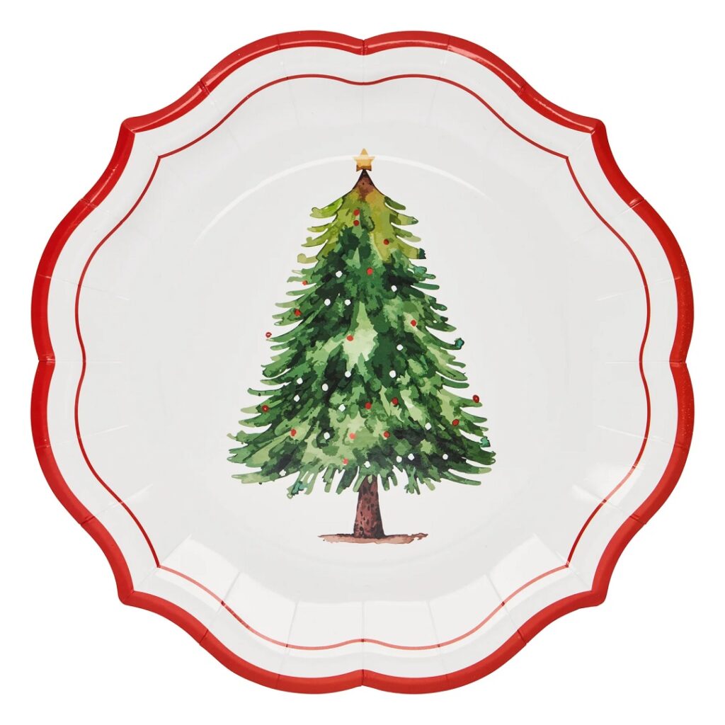 Sophistiplate Merry and Bright Paper Dinner Plates