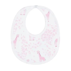 Nellapima Pink Giraffe Print Bib