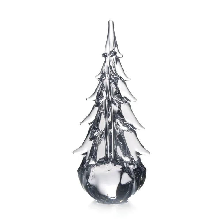 Simon Pearce Five Sided Evergreen Glass Tree - 10in