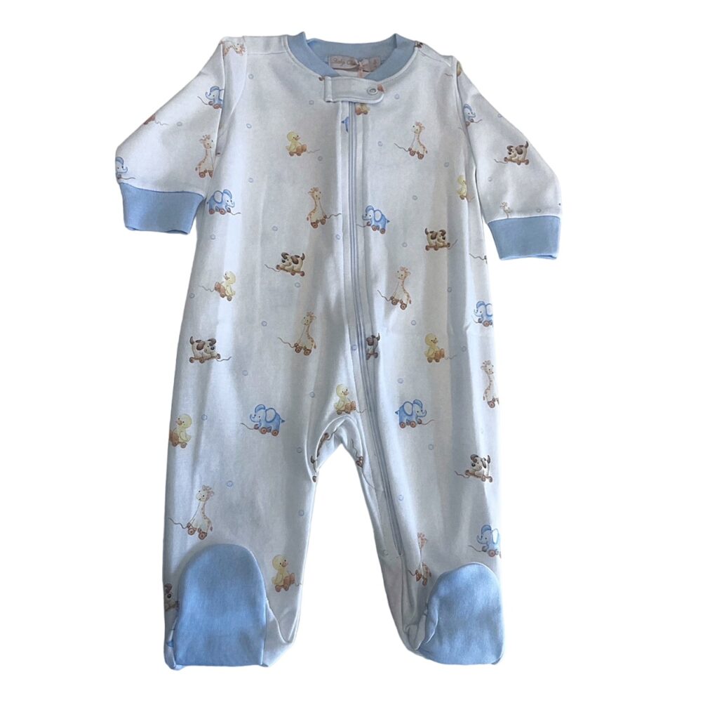 Sweet Toys Print Zip Footie