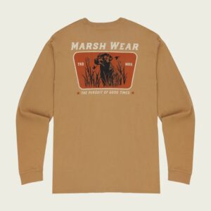 Marsh Wear Lookout Long Sleeve T- Shirt - Tobacco