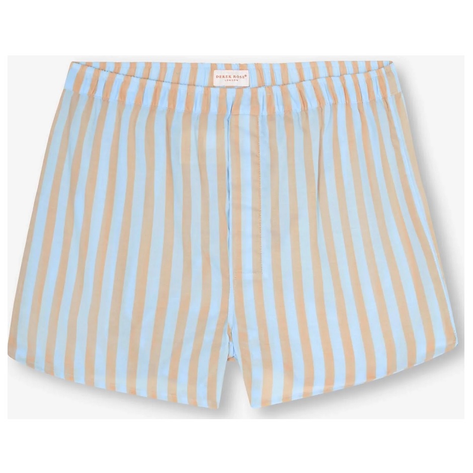 Derek Rose Amalfi 20 Cotton Batiste Boxers - Light Blue