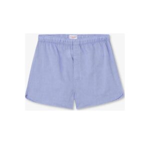 Amalfi Cotton Modern Fit Batiste Boxers - Mid Blue