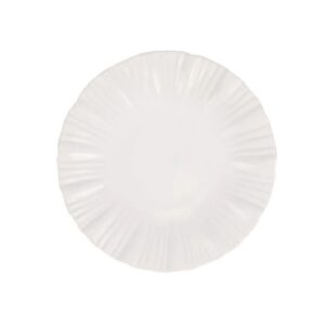 Vietri Bari White Salad Plate