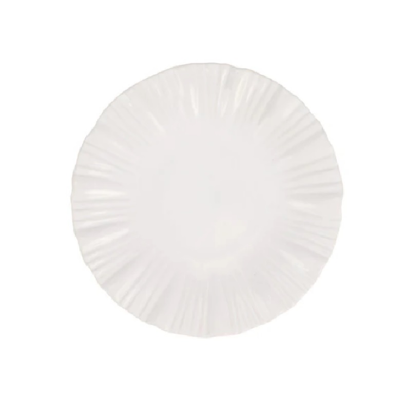 Vietri Bari White Salad Plate