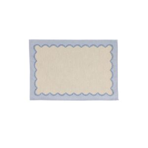 Vietri Tavola Blue Scalloped Placemat