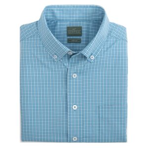 Genteal Douglas Performance Long Sleeve Sport Shirt - Cascade Plaid