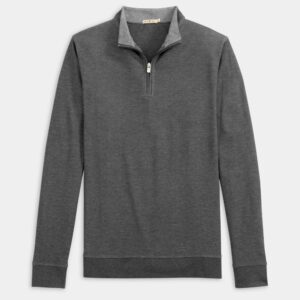 Genteal Cotton/Modal Quarter-Zip - Charcoal