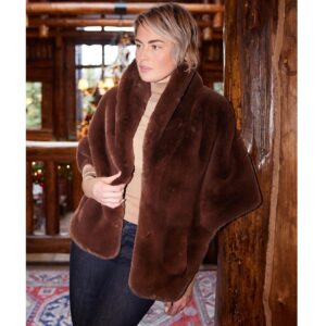 Pretty Rugged Collins Capelet - Chocolate Brown