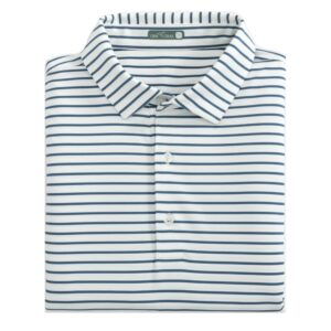 Genteal Maritime Performance Short Sleeve Polo - Citadel Stripe