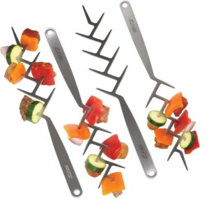 BBQ Croc Zig Zag Stainless Steel Skewers