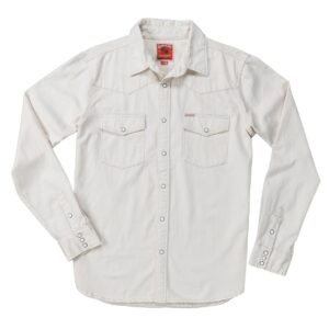 Sendero Provisions The Wyatt Pearl Snap Shirt - Ecru