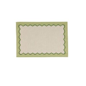 Vietri Tavola Green Scalloped Placemat