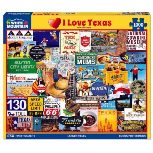 I Love Texas 1000 Piece Jigsaw Puzzle2