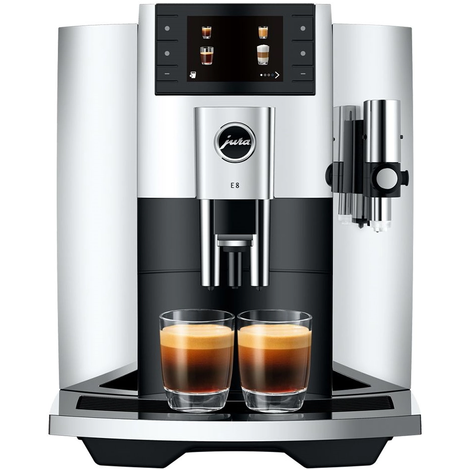 Jura E8 Coffee Machine - Chrome