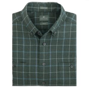 Genteal Sawyer Untucked Performance Long Sleeve Flannel - Lagoon