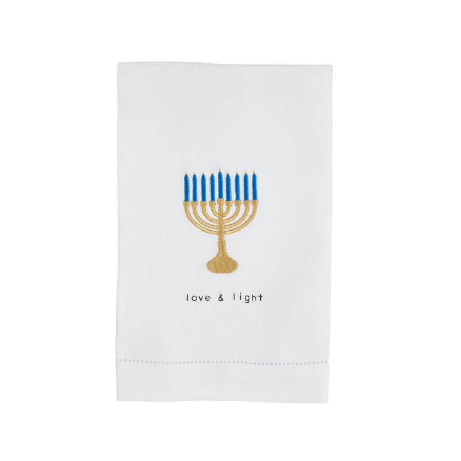 Mud Pie Menorah Applique Towel