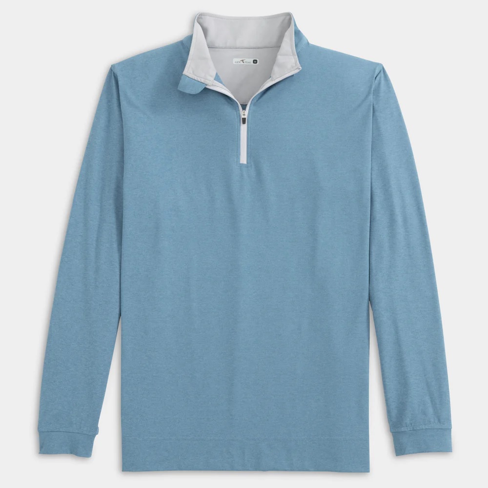 Genteal Heathered Venture Performance Quarter-Zip - Oceanic Heathered