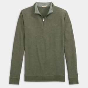 Genteal Cotton/Modal Quarter-Zip - Olive