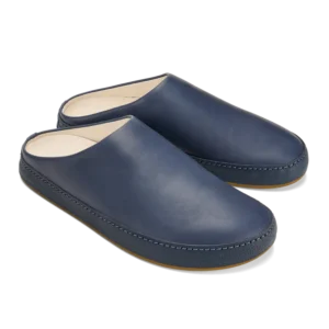 Olukai Hāmani Men’s Leather Mules - Depth Indigo