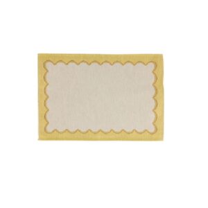 Vietri Tavola Yellow Scalloped Placemat