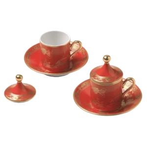 Ginori 1735 Oriente Italiano Coffee Set for Two - Rubrum