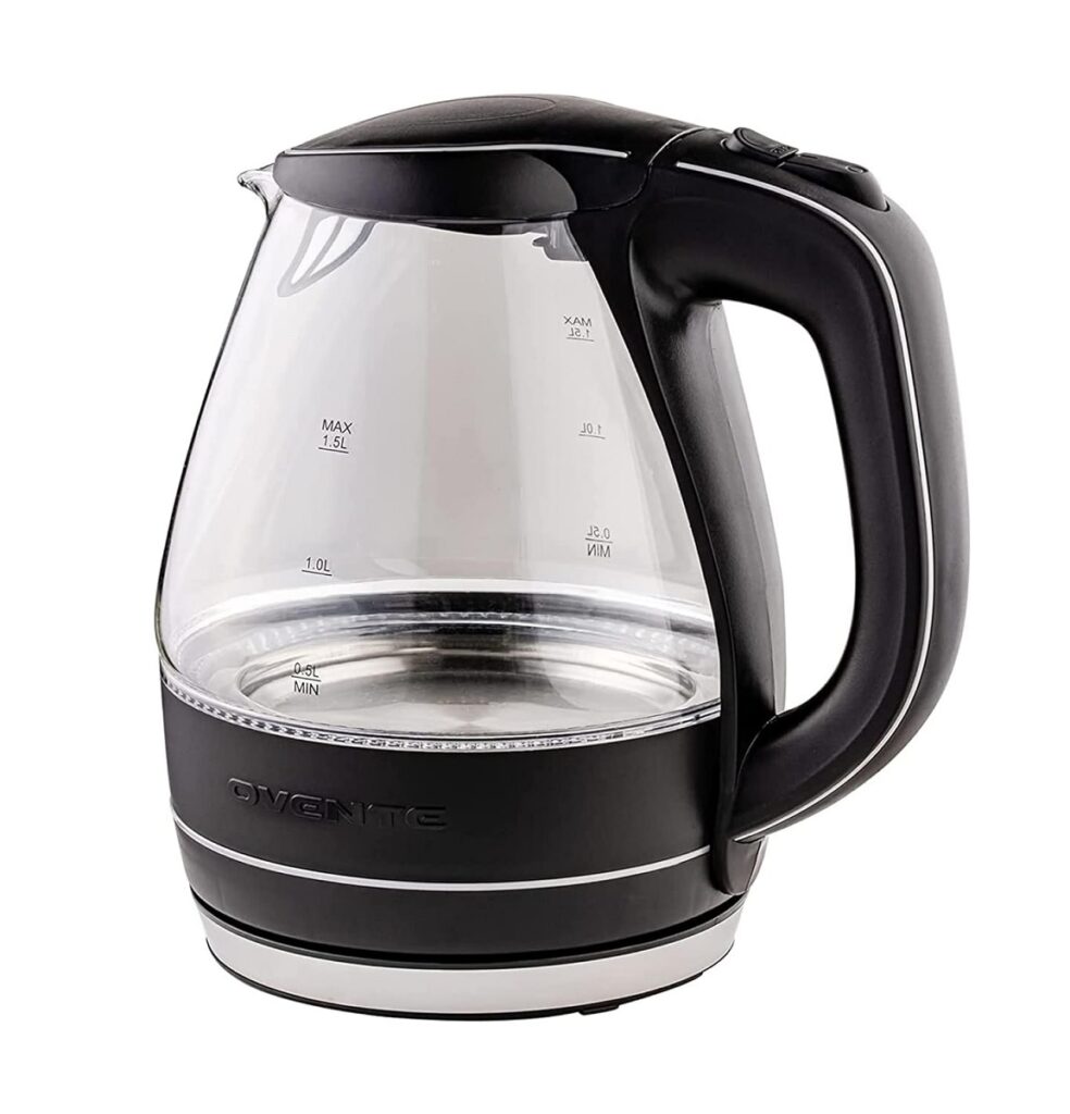 Ovente Electric Kettle 1.5L - Black