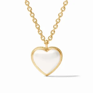 Julie Vos Heart Pendant - Pearl