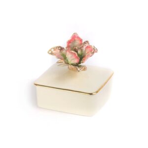 Jay Strongwater Lainey Tulip Porcelain Box