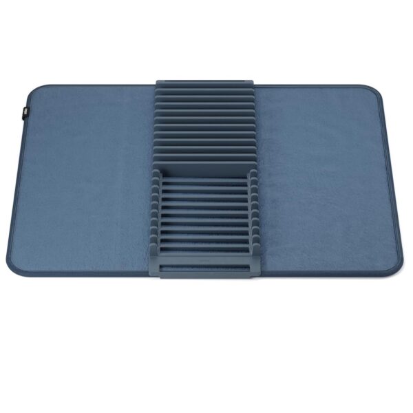 Umbra UDry Dish Drying Rack with Mat - Slate Blue