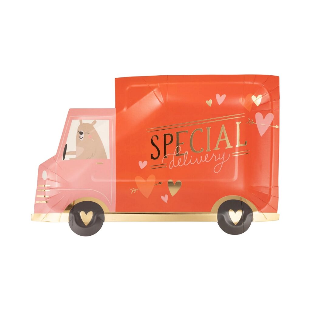 Special Delivery Truck Paper Dinner Plates