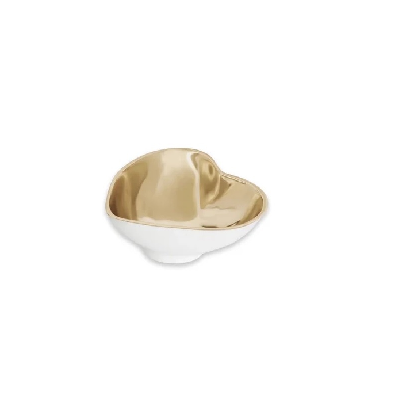 Beatriz Ball THANNI Heart Mini Bowl (White and Gold)