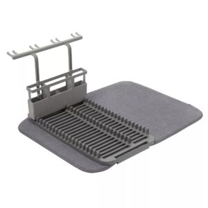 Umbra Udry Dish Rack With Dry Mat - Charcoal