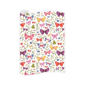 Butterfly Blooms Wrapping Paper Roll