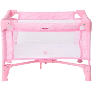 Madame Alexander Pack-and-Play Crib for Dolls - Pink Hearts